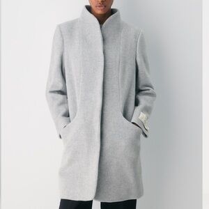 Aritzia Wilfred Cocoon Gray Coat
